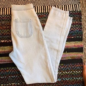 american apparel easy jean light wash